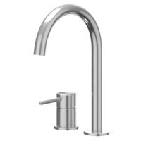 IVY Concord Wastafelkraan - 2-Gats Bladmontage - Geborsteld RVS 316