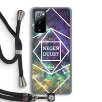 Negenduust ruimte: Samsung Galaxy S20 FE / S20 FE 5G Transparant Hoesje met koord