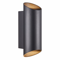 Up & down wandlamp antraciet GU10 fitting Nordlux Nico Up & down wandlamp antraciet GU10 fitting Nordlux Nico