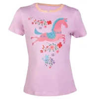 HKM Flower Pony JR T-shirt roze maat:122