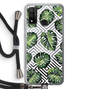 Geometrische jungle: Huawei P Smart (2020) Transparant Hoesje met koord