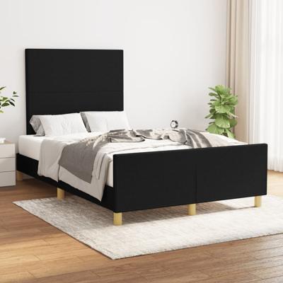 Bedframe zonder matras 120x200 cm stof zwart