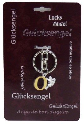 Steengoed Geluksengel sleutelhanger O (1 st)