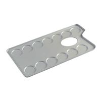 Talens palet metaal rechthoekig 10,6x20cm