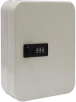 Sleutelkast met combinatieslot, voor 48 sleutels, wit