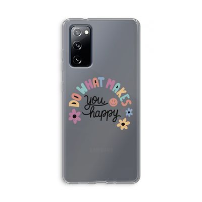 Happy days: Samsung Galaxy S20 FE / S20 FE 5G Transparant Hoesje