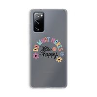 Happy days: Samsung Galaxy S20 FE / S20 FE 5G Transparant Hoesje