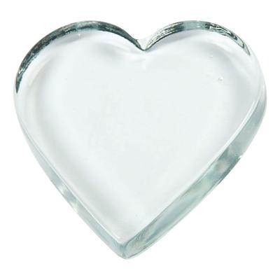 Creativ Company Hart glas transparant, 10x9cm