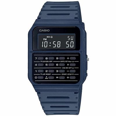 Unisex horloge Casio CALCULATOR Blauw Zwart (Ø 35 mm)