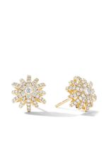 David Yurman puces d'oreilles Starburst en or 18ct pavées de diamants (11,7 mm)