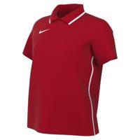 Nike Dri-FIT Park 26 Polo 1/4 Knoop Dames Rood Wit