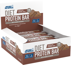 Applied Nutrition Diet Protein Bar Chocolate Caramel Crisp (12 x 45 g)