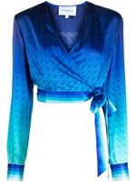 Casablanca blouse cache-cœur The Night View - Bleu