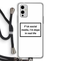 I'm dope: OnePlus 9 Transparant Hoesje met koord