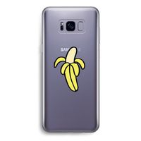 Banana: Samsung Galaxy S8 Transparant Hoesje