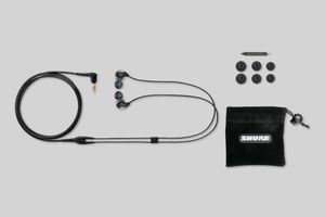 Shure SE112-GR Hoofdtelefoons Bedraad In-ear Oproepen/muziek Zwart, Grijs