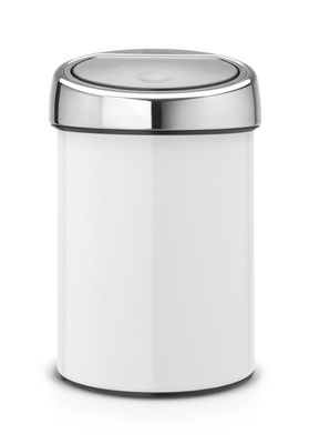 Brabantia touch bin wandafvalemmer 3 liter white