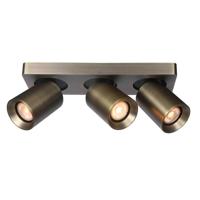 Artdelight PlafondlampMegano 3-lichts antiek brons - PL MEGANO3 AB