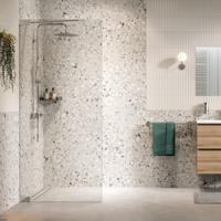 Inloopdouche Sealskin Pure Type A3 100x200 cm Helder Glas Antikalk Zilver Hoogglans