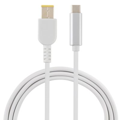 USB-C/type-C naar grote vierkante mannelijke laptop stroom oplaadkabel voor Lenovo kabel lengte: ongeveer 1 5 m