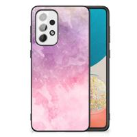 Kleurrijke Telefoonhoesje Samsung Galaxy A73 Pink Purple Paint