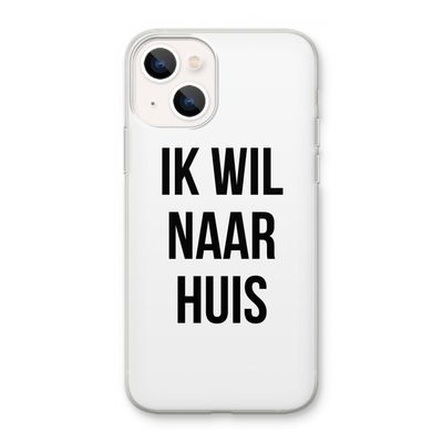 Ik wil naar huis: iPhone 13 mini Transparant Hoesje