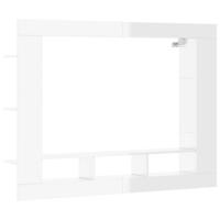 The Living Store Zwevend TV-meubel - Trendy - TV-meubel - 152x22x113 cm - Hoogglans wit