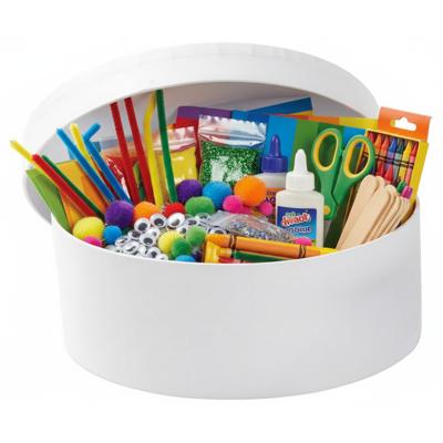 Ronde witte hobby knutsel doos - dozen van karton - 21 x 7 cm - Hoedendoos - cadeauverpakking Ronde witte hobby knutsel doos - dozen van karton - 21 x 7 cm - Hoedendoos - cadeauverpakking