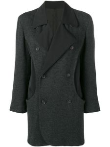 Yohji Yamamoto Pre-Owned veste à boutonnière croisée - Noir