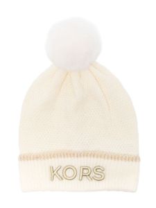 Michael Kors Kids bonnet à logo brodé - Tons neutres