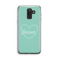 Forever heart pastel: Samsung Galaxy J8 (2018) Transparant Hoesje - thumbnail