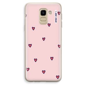 Hartjes: Samsung Galaxy J6 (2018) Transparant Hoesje