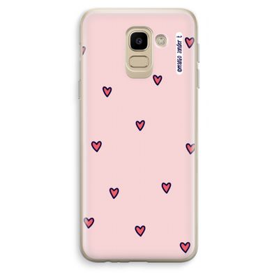 Hartjes: Samsung Galaxy J6 (2018) Transparant Hoesje