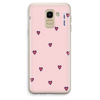 Hartjes: Samsung Galaxy J6 (2018) Transparant Hoesje