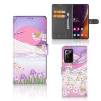 Samsung Galaxy Note20 Ultra | Telefoonhoesje | Met pasjeshouder | Bird Flying