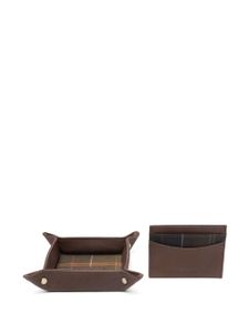 Barbour coffret cadeaux en cuir - Marron