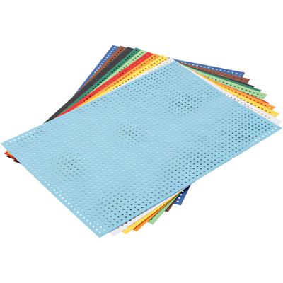 Creativ Company Kruissteken karton , afm 17,5x24,5 cm, diverse kleuren, 10 vel/ 1 doos