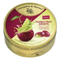 Cavendish & Harvey Cavendish & Harvey - Double Fruit Drops - Cherry Lime 175 Gram - thumbnail
