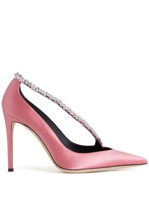 Giuseppe Zanotti escarpins Filipa à ornements en cristal - Rose
