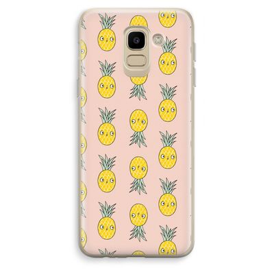 Ananas: Samsung Galaxy J6 (2018) Transparant Hoesje