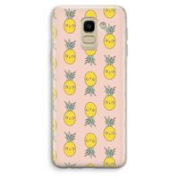 Ananas: Samsung Galaxy J6 (2018) Transparant Hoesje