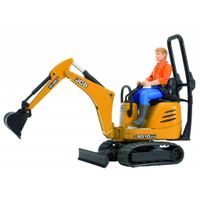 Bruder JCB Micro 8010 CTS en arbeider