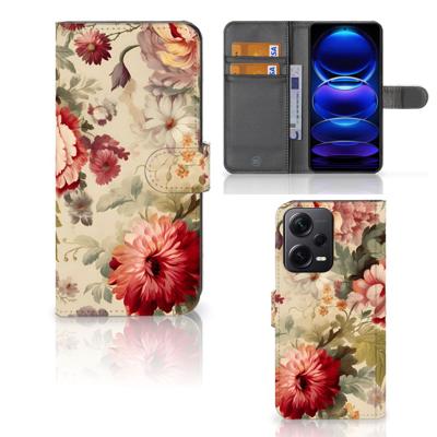 Hoesje voor Xiaomi Poco X5 Pro | Note 12 Pro 5G Bloemen Hoesje voor Xiaomi Poco X5 Pro | Note 12 Pro 5G Bloemen