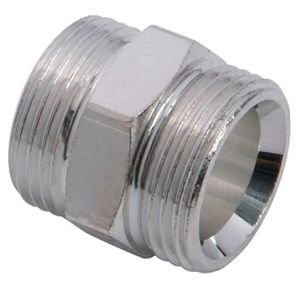 Uponor dubbele nippel 1/2" vern.