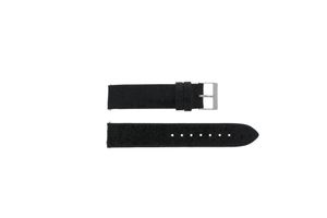 Guess horlogeband W0296L1-BLA Leder Zwart 18mm