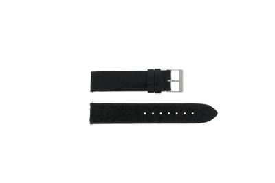 Guess horlogeband W0296L1-BLA Leder Zwart 18mm