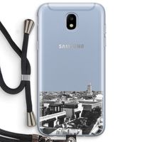 Marrakech Skyline : Samsung Galaxy J5 (2017) Transparant Hoesje met koord