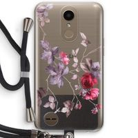 Mooie bloemen: LG K10 (2017) Transparant Hoesje met koord
