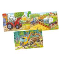 Goki houten legpuzzel voertuigen set van 3 Goki houten legpuzzel voertuigen set van 3