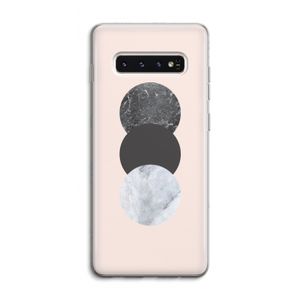 Marmeren cirkels: Samsung Galaxy S10 4G Transparant Hoesje